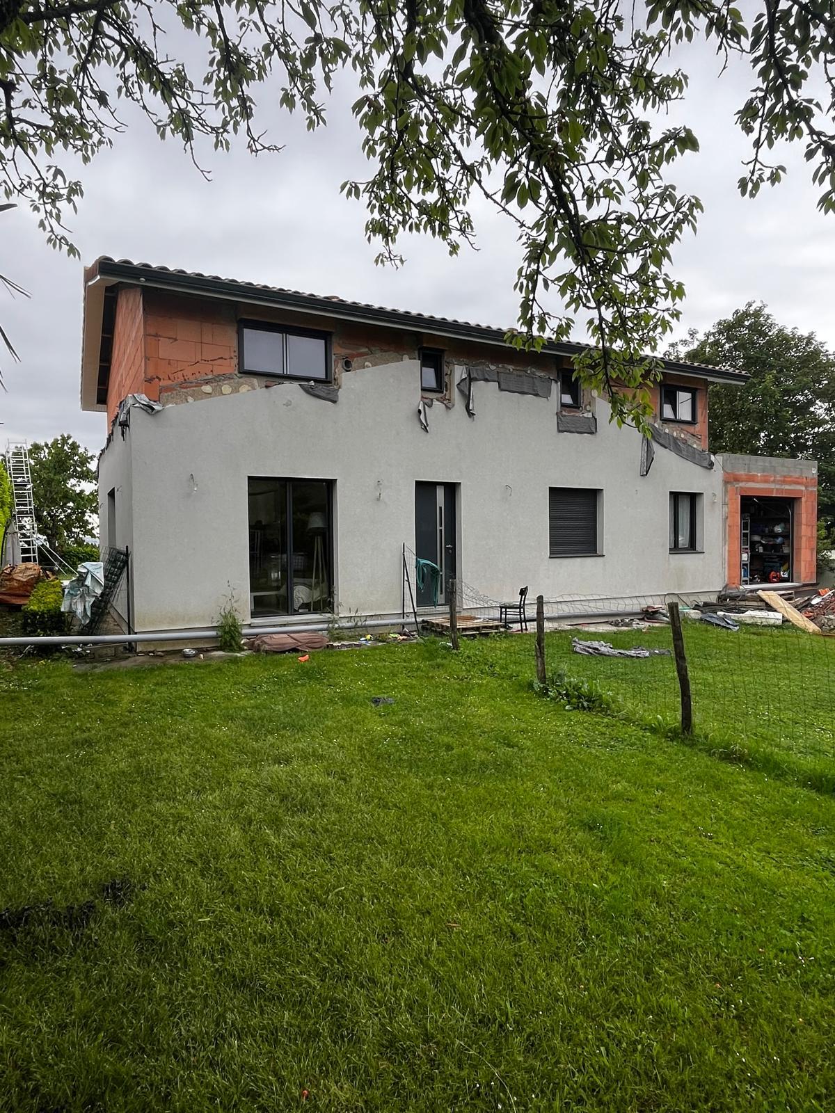 Surélévation avant travaux — isolation thermique par l'extérieur à Odars (31450)