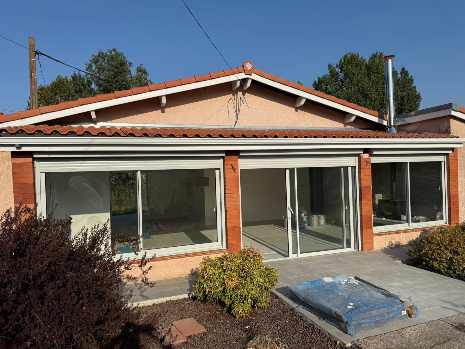 Façade principale avant travaux — isolation thermique par l'extérieur au Vernet (31810)